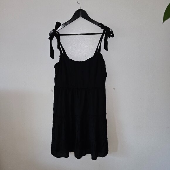 Live to be Spoiled - Black Spaghetti Strap Mini Dress - XXL - Picture 2 of 8